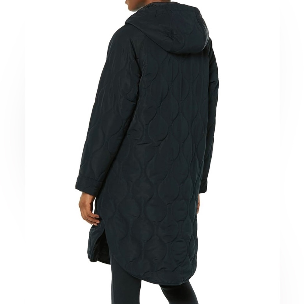 NWT Amazon Essentials Womens Water Repellent Mid-Length Quilted Hooded Coat - Picture 2 of 5